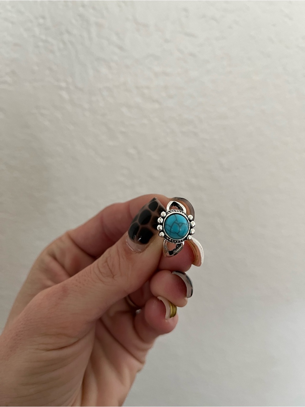 Turquoise Stone 925 Silver Ring - Women Jewelry